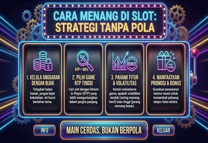 Cara Menang di Slot Tanpa Mengandalkan Pola